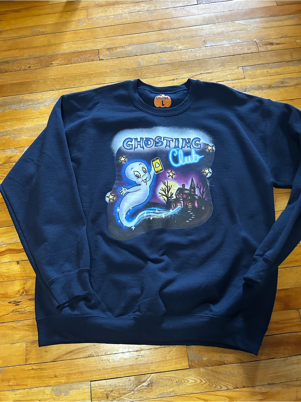 Ghosting Club Navy Sweatshirt